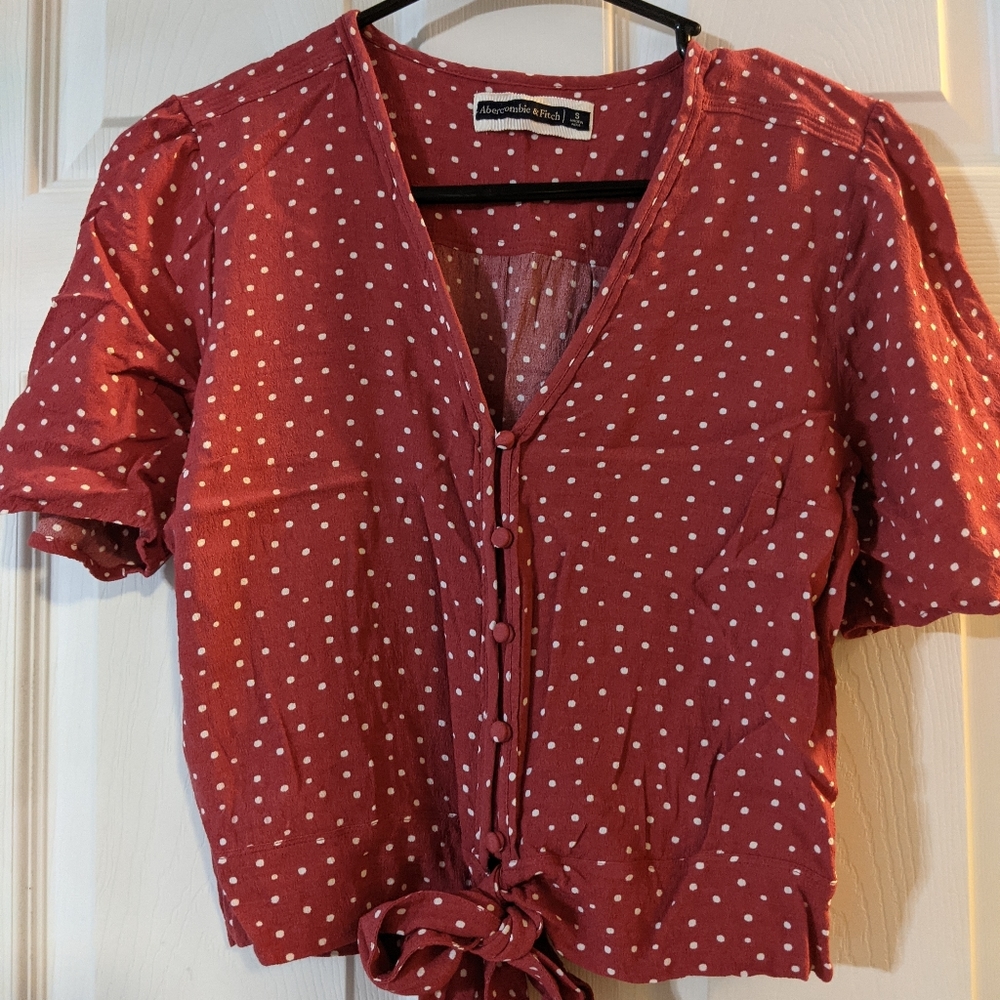 Polka dot crop top